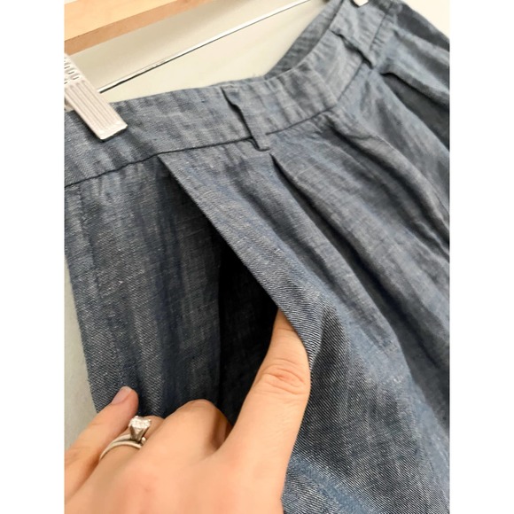 Jenni Kayne | Denim Pleated Shorts | Sz 4 - Picture 3 of 6